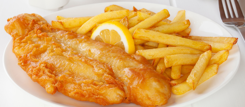 Fish n Chips with a bottle of Beer